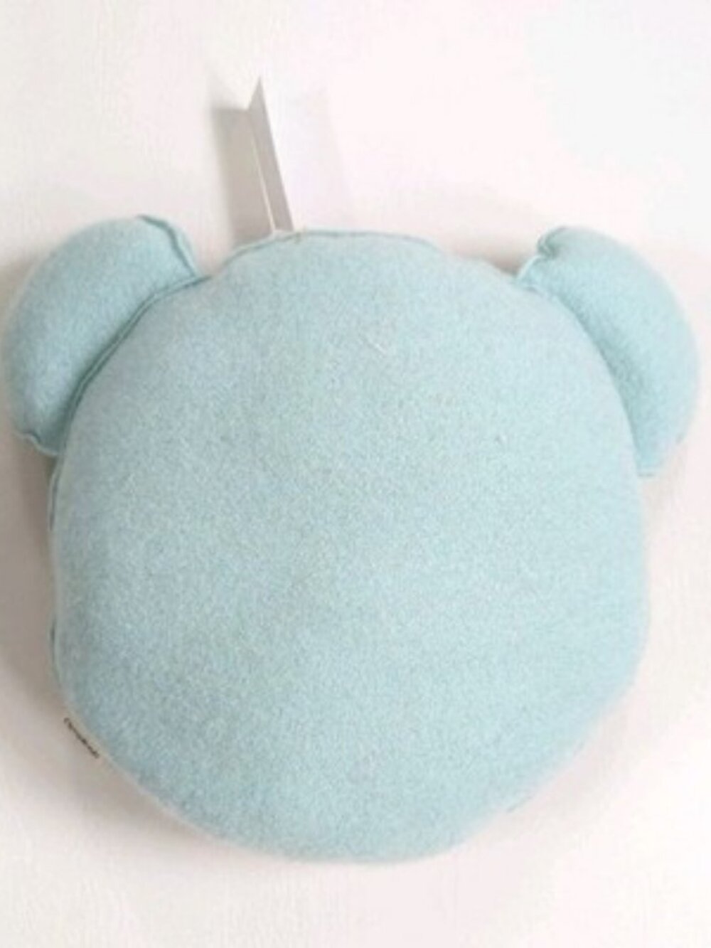 NWT Cashmere Felted Bear Pillow Toy Blue Kids Baby Washable Nursery - Picture 2 of 5